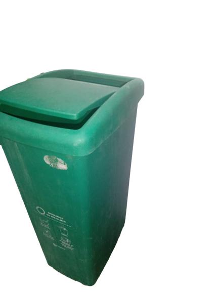 Caneca Verde 55 L Tapa Vaiven Plastica