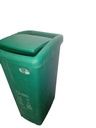 Caneca Verde 55 L Tapa Vaiven Plastica