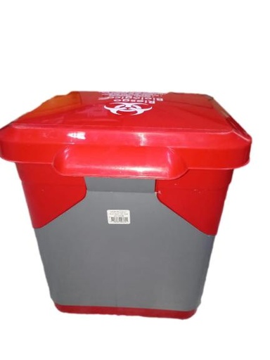 Caneca Roja 20 L Tapa Vaiven Plastica