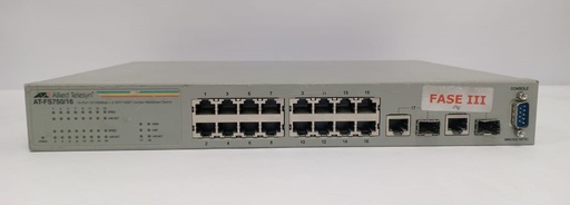 Switch AT-FS750 Non-Poe  - 16 Ports Allied Telesyn